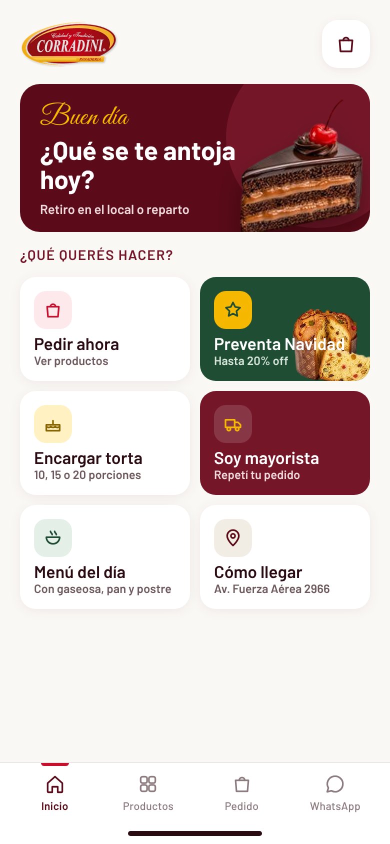 Versión celular propuesta para Corradini