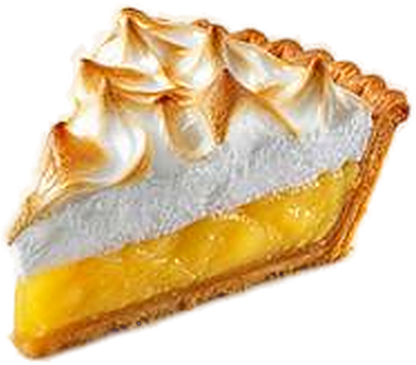 Porción de lemon pie